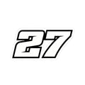 DSR 2026 Number Sticker